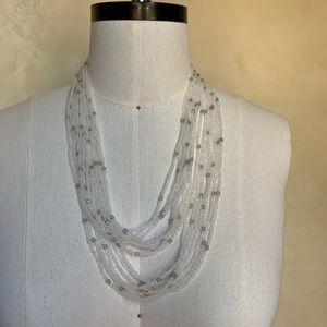 Beaded lariat necklace